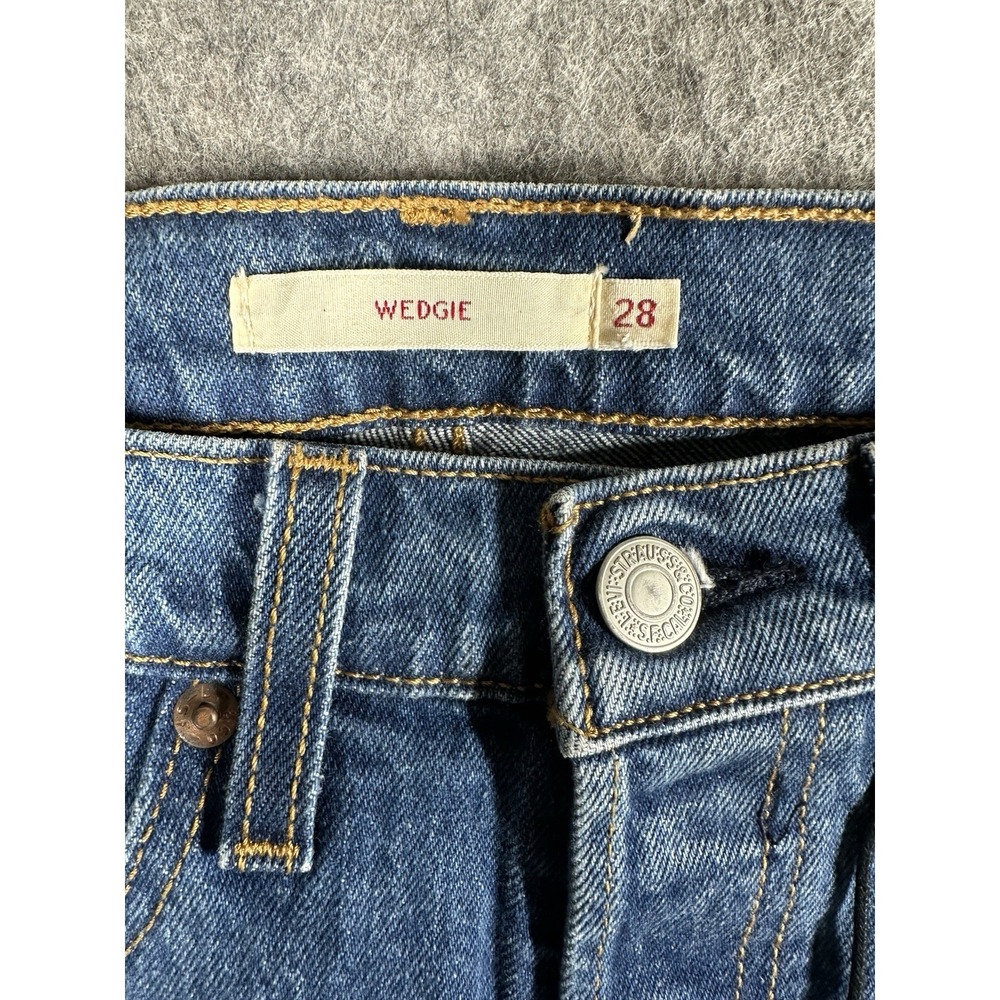 Levi's Premium Wedgie Icon Fit Jeans Womens 28 Blue High Rise NWT 22861 - Picture 5 of 13